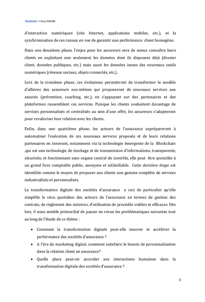 La digitalisation des sociétés d'assurance dans la zone CIMA