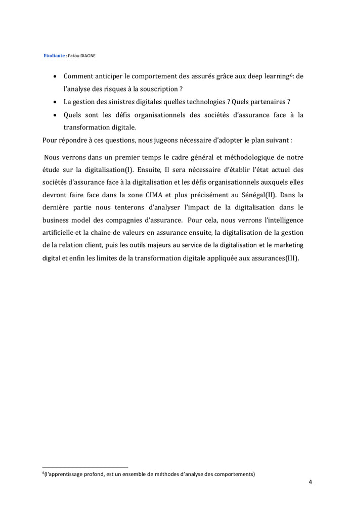 La digitalisation des sociétés d'assurance dans la zone CIMA