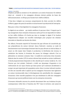 La digitalisation des sociétés d'assurance dans la zone CIMA