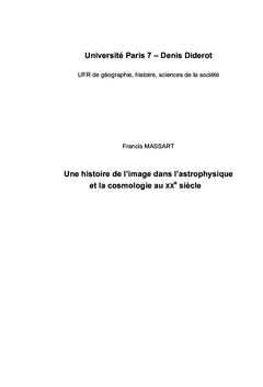 Une histoire de l'image du ciel au XXe siècle