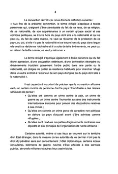 Droits et Devoirs des réfugiés en droit international public