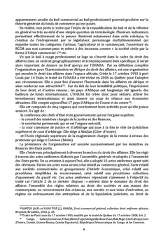 Le bail à usage professionnel en droit OHADA