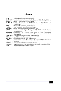 Le système d'arbitrage issu de l'OHADA