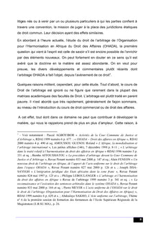 Le système d'arbitrage issu de l'OHADA