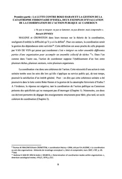 Quelques facettes de la coordination de l'action publique au Cameroun