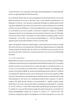 Du Burkholderia pseudo mallei à la Mélioïdose