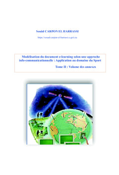 Modélisation du document e-learning selon une approche Info-Com Tome II