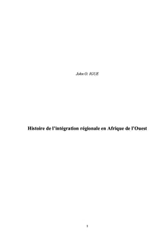 Histoire de l'intégration régionale en Afrique de l'Ouest