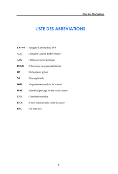 L'adénocarcinome de l'estomac chez le sujet jeune de moins de 45 ans