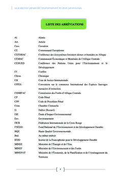 LA PROTECTION PENALE DE L'ENVIRONNEMENT EN DROIT CAMEROUNAIS