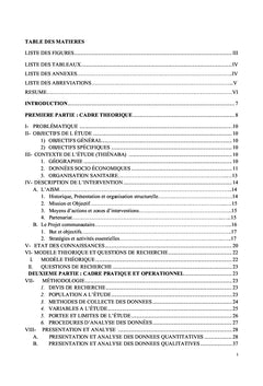 Analyse d'implémentation d'une intervention communautaire