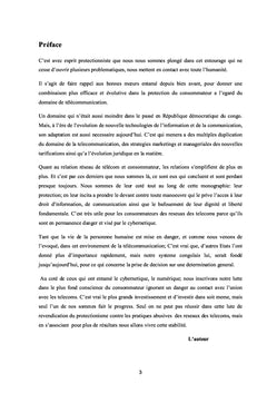 Protection du consommateur et réseaux de télécom
