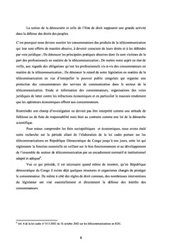 Protection du consommateur et réseaux de télécom
