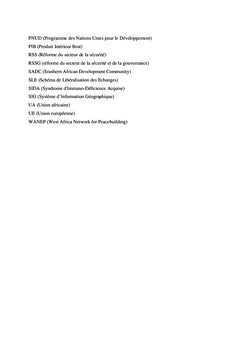 Sécurité et Défense dans l'espace CEDEAO