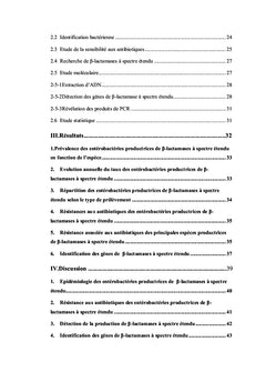 Entérobactéries productrices de Béta-lactamase à spectre étendu