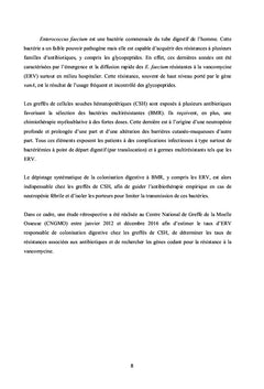 Colonisation à Enterococcus faecium résistant à la vancomycine