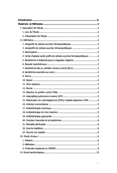 Bactériémies à staphylocoques à coagulase-négative