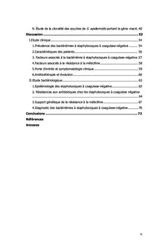 Bactériémies à staphylocoques à coagulase-négative