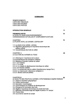 Gestion agroécologique d'une caféière contre le scolyte des fruits (Hypothenemus hampei Ferr.)