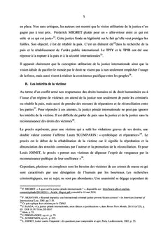 La réparation allouée aux victimes par la Cour Pénale Internationale