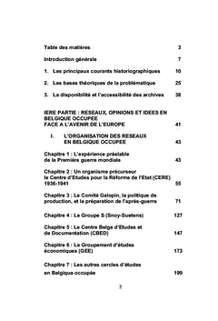 Les Belges face à l'avenir de l'Europe 1939-1945