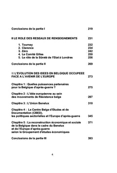 Les Belges face à l'avenir de l'Europe 1939-1945