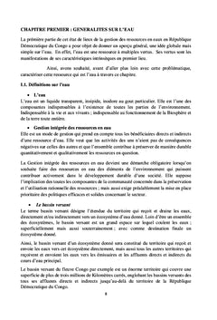 Ressources en eau de la République Démocratique du Congo