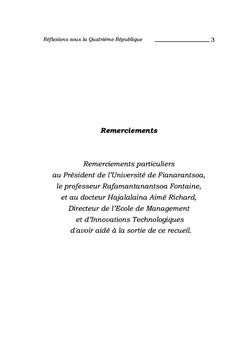 Réflexions sous la Quatrième République