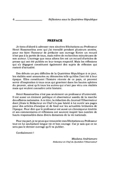 Réflexions sous la Quatrième République