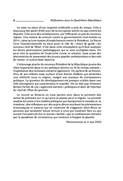 Réflexions sous la Quatrième République