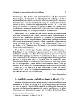 Réflexions sous la Quatrième République