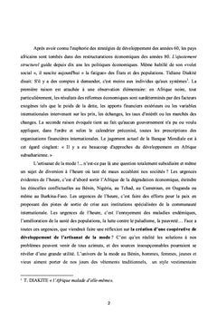 Création d'une coopérative artisanale au Bénin