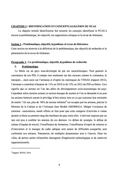 Création d'une coopérative artisanale au Bénin