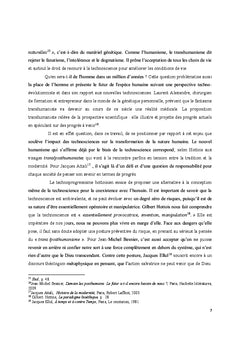 L'humanisme technoscientifique