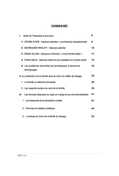 L'évolution de l'activité du tissage