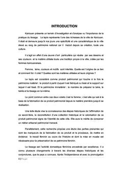 L'évolution de l'activité du tissage