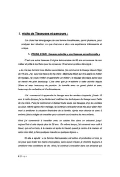 L'évolution de l'activité du tissage