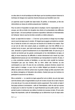 L'évolution de l'activité du tissage
