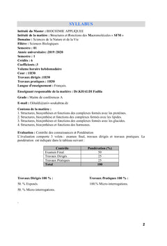 Structures et Fonctions des Macromolécules « SFM »