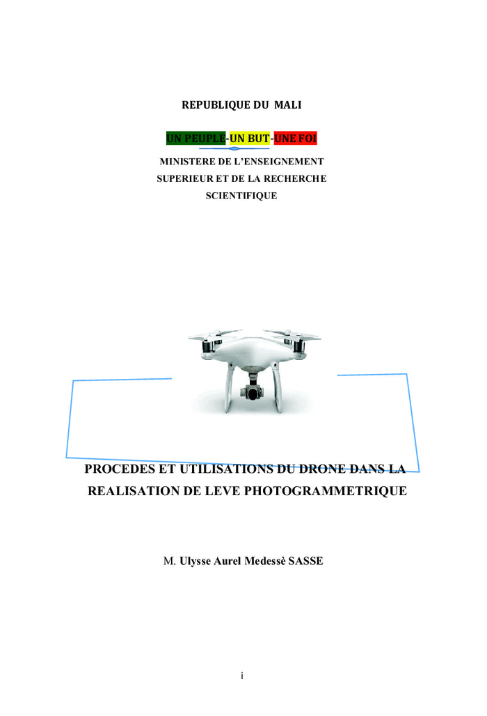 Procédés et utilisations du drone