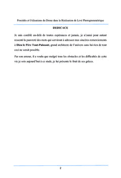 Procédés et utilisations du drone