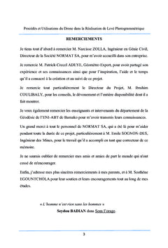 Procédés et utilisations du drone