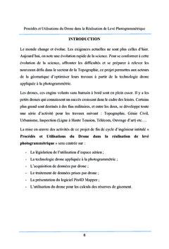 Procédés et utilisations du drone