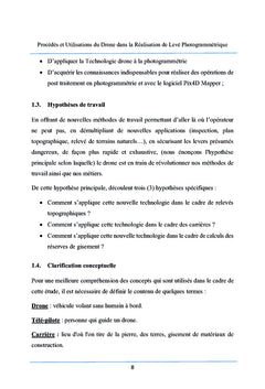 Procédés et utilisations du drone