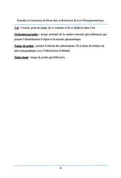 Procédés et utilisations du drone