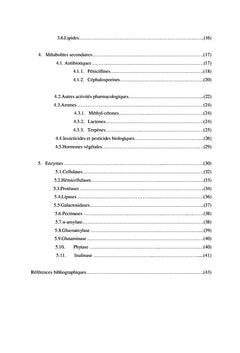 Biomolécules microbiennes