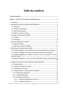 Modélisation et commande d'un moteur asynchrone à double alimentation