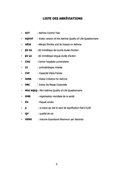 Qualité de vie des asthmatiques souffrant de rhinite allergique