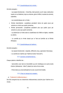 Qualité de vie des asthmatiques souffrant de rhinite allergique