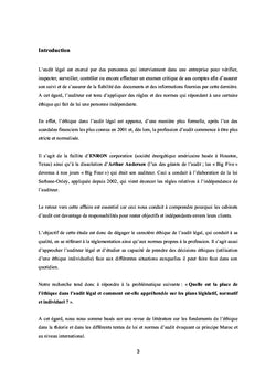 La place de l'éthique dans les missions du commissariat aux comptes